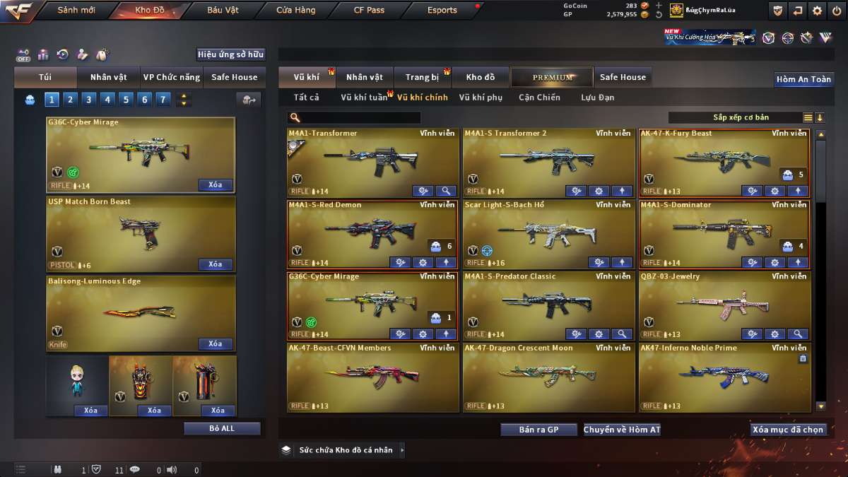 shop acc cf uy tin gia re